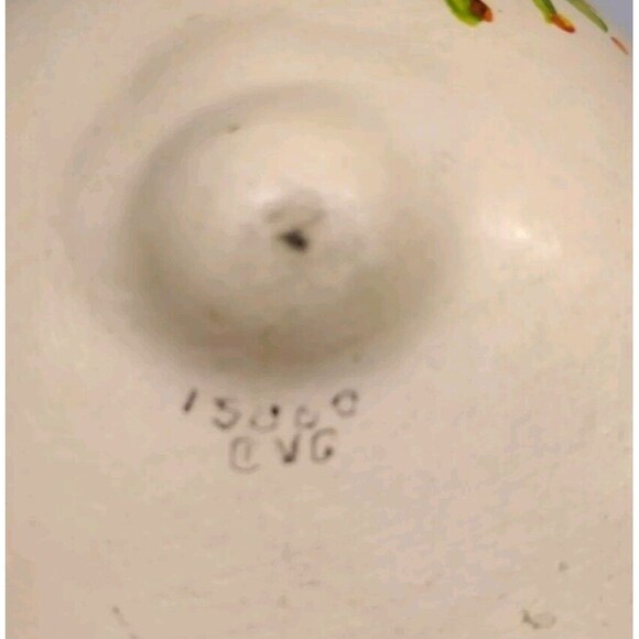 Vtg Floral Heart-Shaped Ceramic Trinket Box Artist Signed Hand-Painted Ceramic - Picture 14 of 14